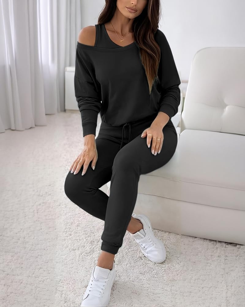 image:imageCHICME Womens Outfits 3 Piece Fall Casual Pants SetBlack
