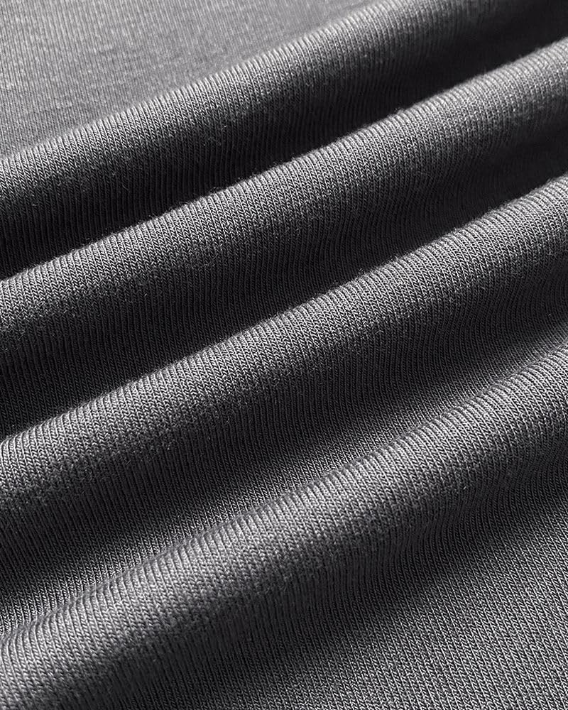 image:imageCHICME Womens Ribbed Knit Lounge Set Henley Top and PantsDark Grey