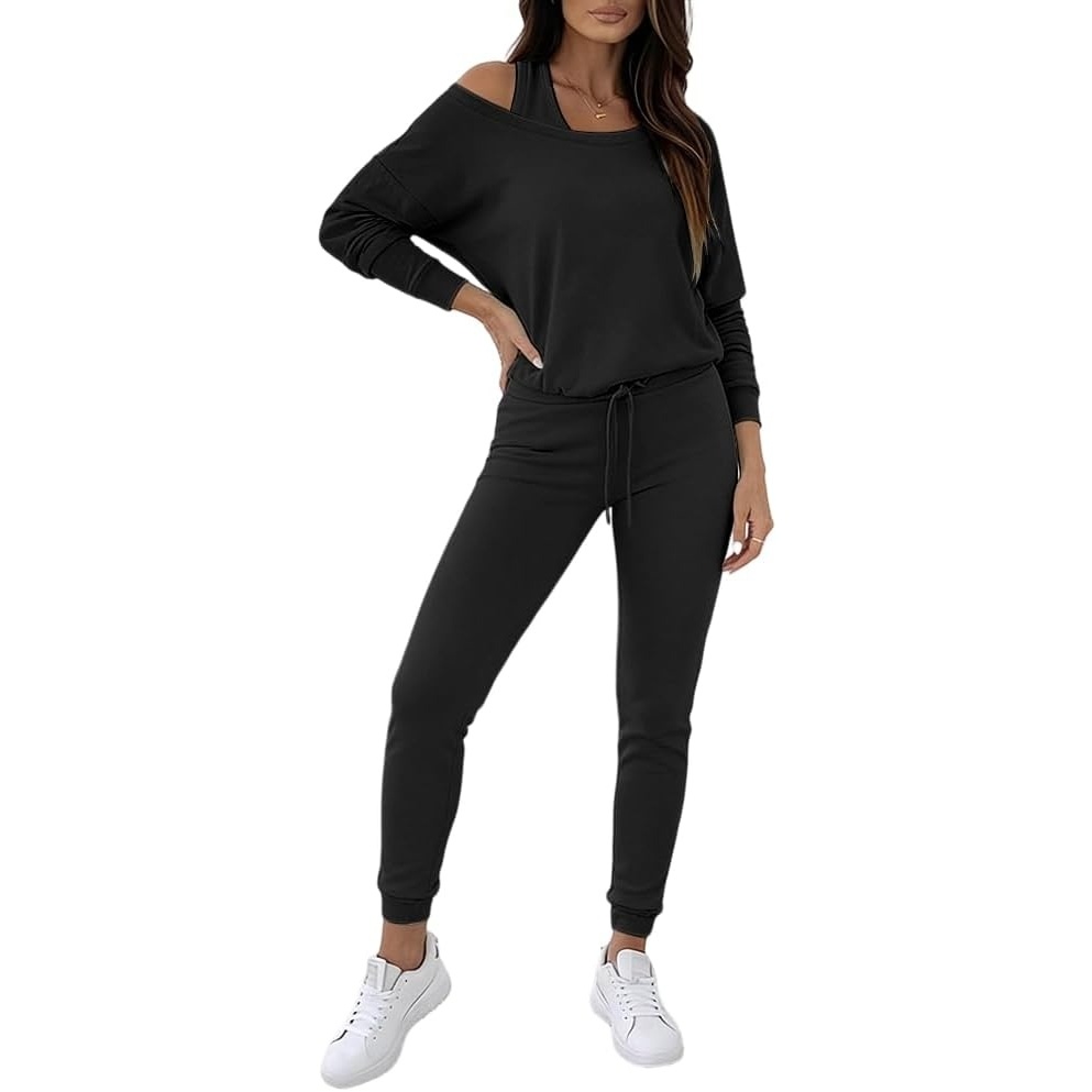 image:imageCHICME Womens Outfits 3 Piece Fall Casual Pants SetBlack