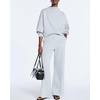 CHICME Womens 2 Piece Outfits Fall Casual Matching Set(Light Gray)