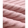 CHICME Women’s 3 Piece Lounge Set Ribbed Cardigan Tank Wide Leg Pant(Pink)