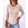 CHICME Women’s Long Sleeve Tunic Tops Lightweight Fall Shirts 2026(A-apricot)