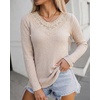 CHICME Women’s Long Sleeve Tunic Tops Lightweight Fall Shirts 2026(A-apricot)
