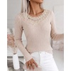 CHICME Women’s Long Sleeve Tunic Tops Lightweight Fall Shirts 2026(A-apricot)