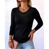 CHICME Women’s Long Sleeve Tunic Tops Lightweight Fall Shirts 2026(Black)