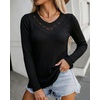 CHICME Women’s Long Sleeve Tunic Tops Lightweight Fall Shirts 2026(Black)