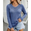 CHICME Women’s Long Sleeve Tunic Tops Lightweight Fall Shirts 2026(Blue)