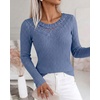 CHICME Women’s Long Sleeve Tunic Tops Lightweight Fall Shirts 2026(Blue)