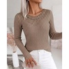 CHICME Women’s Long Sleeve Tunic Tops Lightweight Fall Shirts 2026(Khaki)