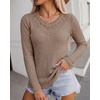 CHICME Women’s Long Sleeve Tunic Tops Lightweight Fall Shirts 2026(Khaki)