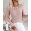 CHICME Women’s Long Sleeve Tunic Tops Lightweight Fall Shirts 2026(Pink)