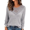 CHICME Women’s Long Sleeve Tunic Tops Lightweight Fall Shirts 2026(B-gray)
