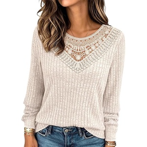 CHICME Women’s Long Sleeve Tunic Tops Lightweight Fall Shirts 2026(A-apricot)